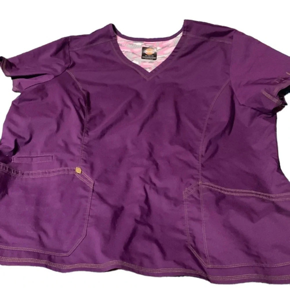 Dickies 3XL womens scrub top purple - Picture 1 of 3